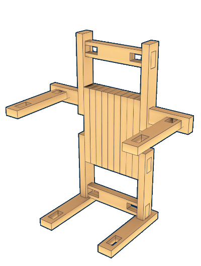 Naturholz-Stecksystem, Beispiel